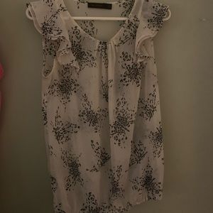 Tank top from The Limited white with black butterflies
